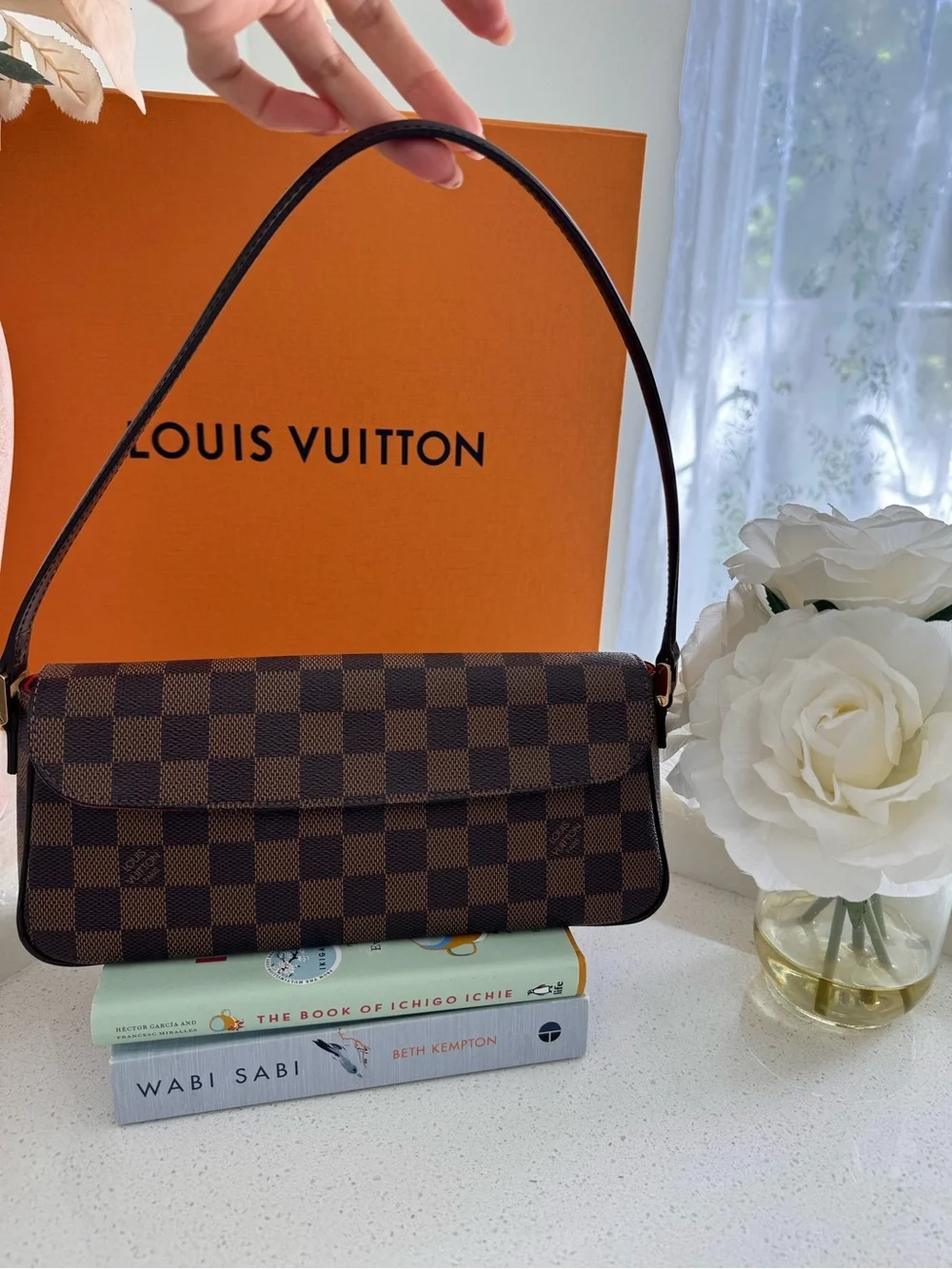 Louis Vuitton Recoleta in Brown Damier Ebene Shoulder Bag